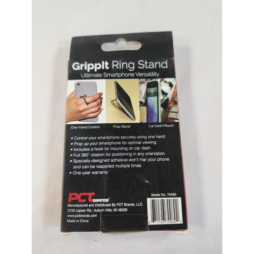 PCT Brand Gripp It Ring Stand Smartphone Car Dash Mount Prop Stand